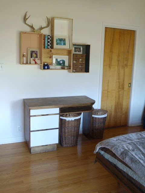 mid century desk makeover || Final reveal || This Little Miggy Stayed Home