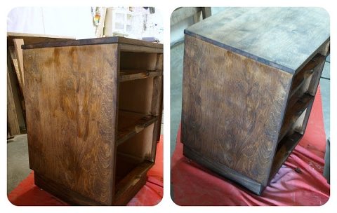 mid century desk makeover || This Little Miggy Stayed Home