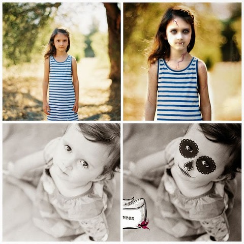 This Little Miggy || Halloween Decor Creepy Family Portraits