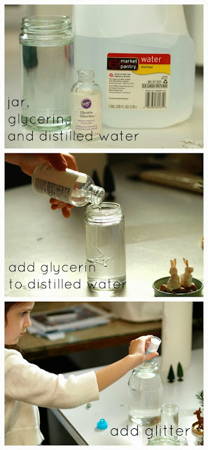 Homemade Snow Globes || This Little Miggy Stayed Home