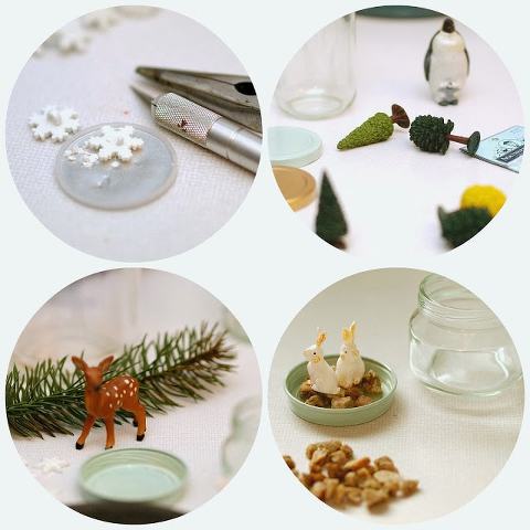 Homemade Snow Globes || This Little Miggy Stayed Home