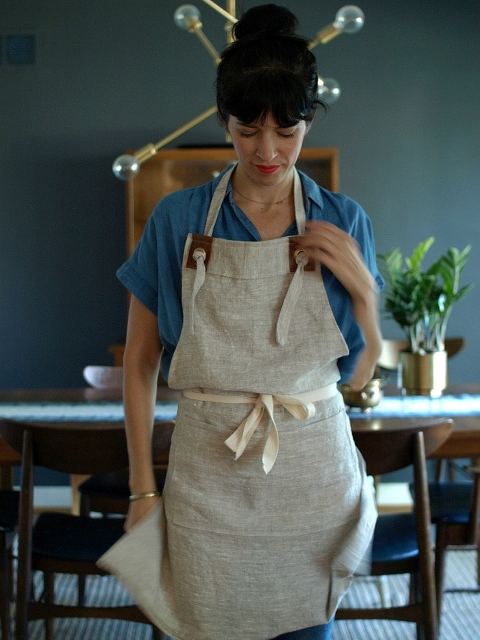 Simple Linen Apron || This Little Miggy