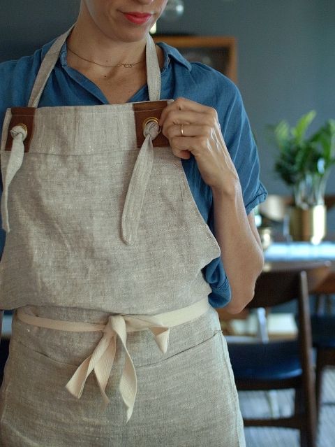 Simple Linen Apron || This Little Miggy