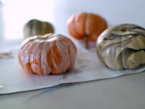 This Little Miggy || Marbleized Mini Pumpkins