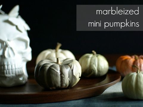 This Little Miggy || Marbleized Mini Pumpkins