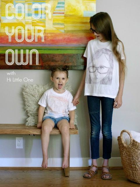 Color Your Own t-shirt with Hi Little One || This Little Miggy