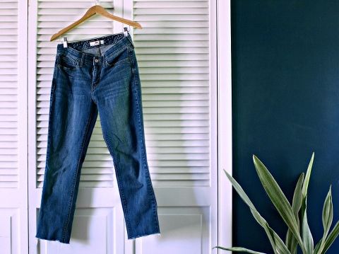 This Little Miggy || Paint Your Clothes Distressed Denim Edition